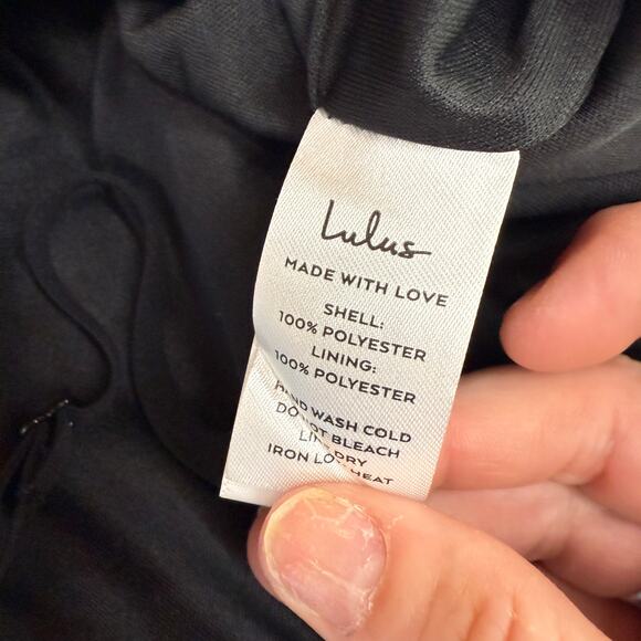 Lulu's Forever Your Girl Black Sequin Cocktail Bodycon Mini Dress NWT Size XS - Picture 7 of 8